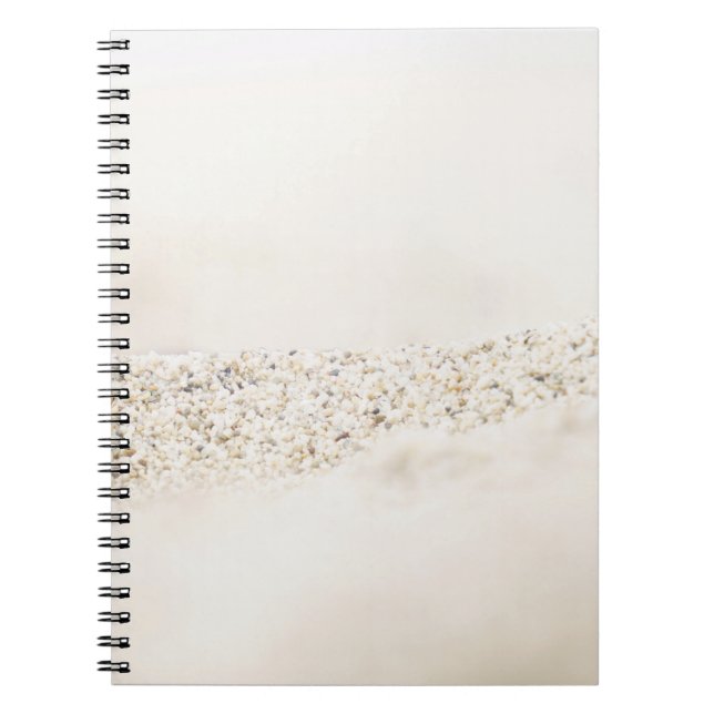 Cuaderno Textos florales blancos y marrones (Frente)
