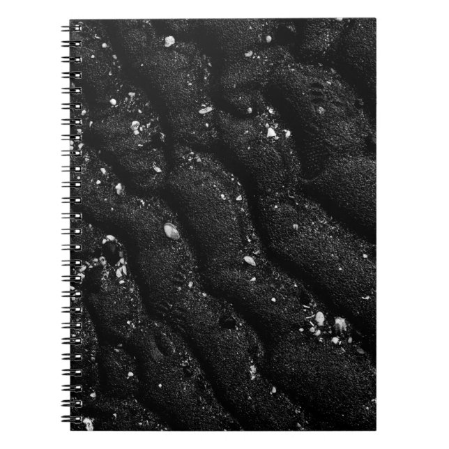 Cuaderno Textos florales en blanco y negro (Frente)