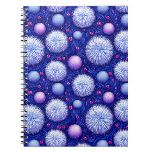 Cuaderno Textura abstracta con orbes brillantes y difusos