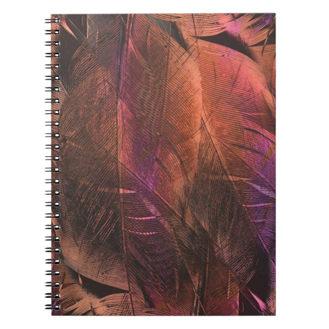 Cuaderno Textura abstracta de la plantilla de forma (Frente)