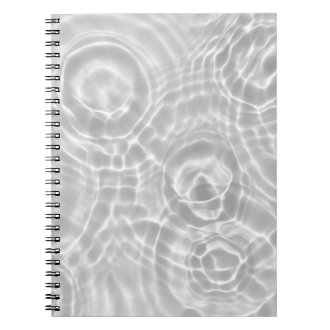 Cuaderno Textura abstracta de superficie de agua transparen (Frente)