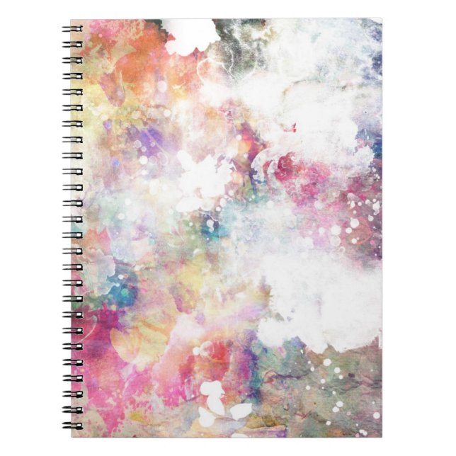 Cuaderno Textura abstracta del grunge con la pintura 2 de (Frente)