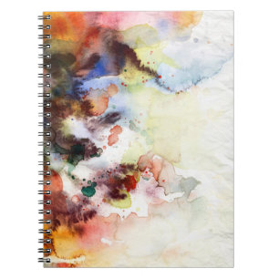 Cuaderno Textura abstracta del grunge de la acuarela con la