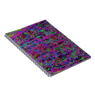 Cuaderno Textura abstracta multicolor vibrante