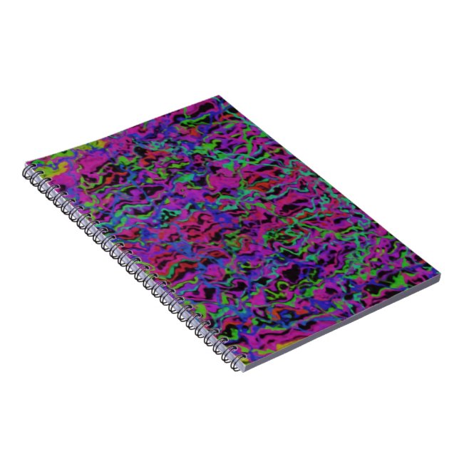 Cuaderno Textura abstracta multicolor vibrante (Lado Derecho)