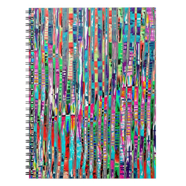 Cuaderno Textura abstracta repetir patrón moderno abstracto (Frente)