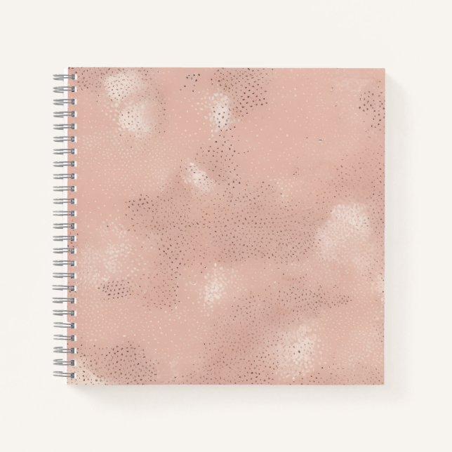 Cuaderno Textura abstracta rosa rubor (Anverso)