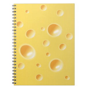 Cuaderno Textura amarilla del queso suizo