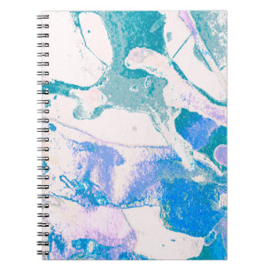 Cuaderno Textura artística. Borde violeta brillante. Arte v