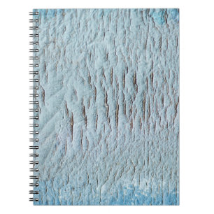 Cuaderno Textura azul del lienzo de arte