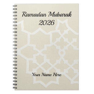Cuaderno Textura Blanca Crema de Lujo