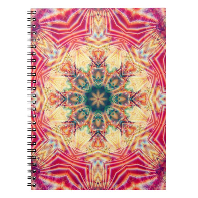 Cuaderno Textura colorida del caleidoscopio sin mangas. Ill (Frente)