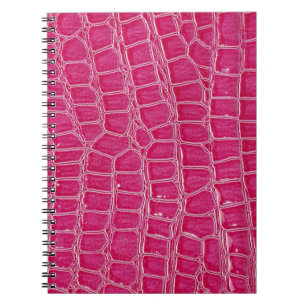 Cuaderno Textura con patrones de ligador rosa