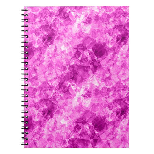 Cuaderno Textura cruzada rosa (Frente)
