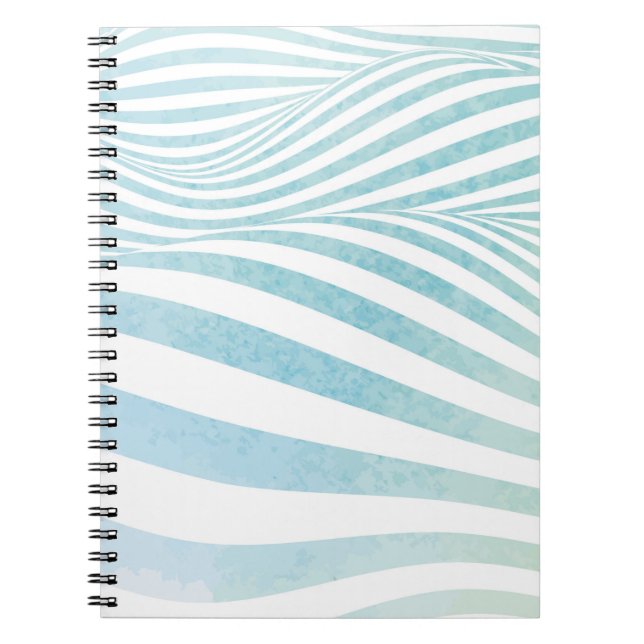 Cuaderno Textura de agua abstracta hecha con agua pintada a (Frente)