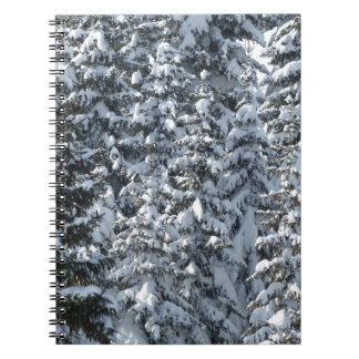 Cuaderno Textura de árbol de flor de nieve
