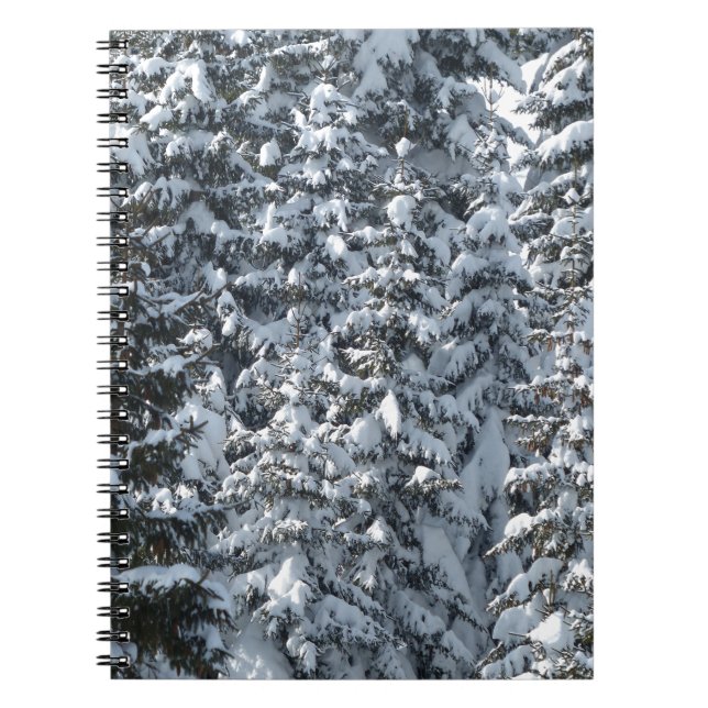 Cuaderno Textura de árbol de flor de nieve (Frente)