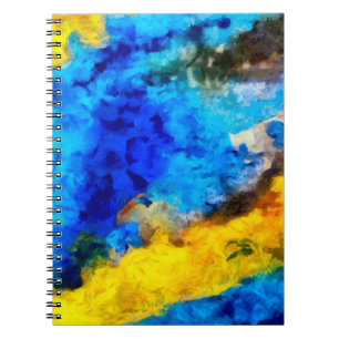 Cuaderno Textura de arte, fondo de aceite creativo, rayas y