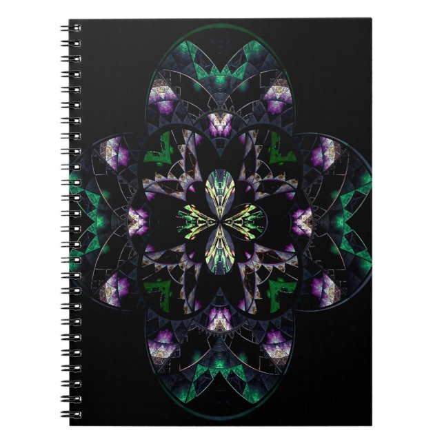 Cuaderno Textura de arte fractal (Frente)