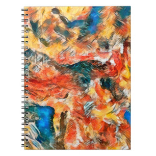 Cuaderno Textura de arte. Obra gráfica. Guerra moderna crea