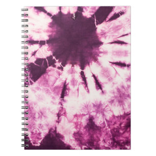 Cuaderno Textura de Batik de tinta morada