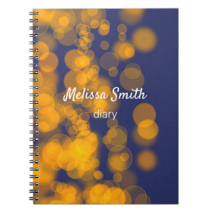 Cuaderno Textura de Bokeh Night