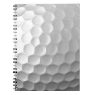 Cuaderno Textura de Bola de Golf Blanca con Hoyuelos
