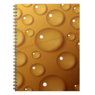 Cuaderno Textura de caída de agua naranja