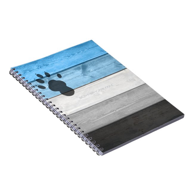 Cuaderno textura de caja de madera de pata de nutria de Sli (Lado Derecho)