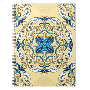 Cuaderno Textura de cosecha arábiga floral