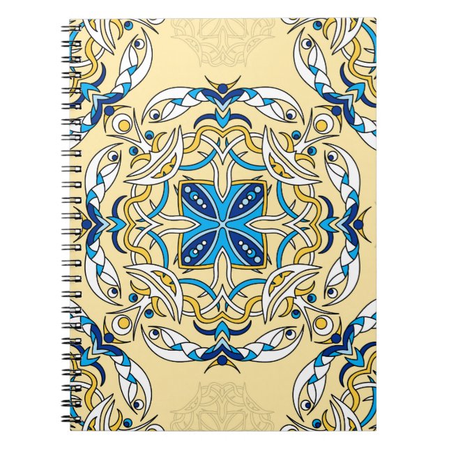 Cuaderno Textura de cosecha arábiga floral (Frente)