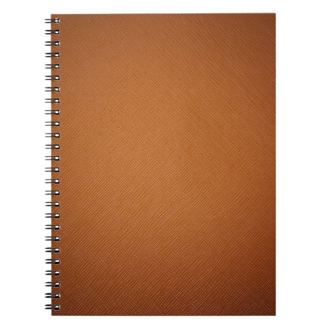 Cuaderno Textura de cuero amarillo (Frente)