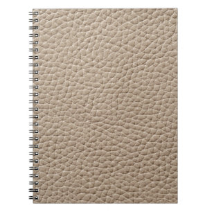 Cuaderno Textura de cuero beige, fondo sin costura.