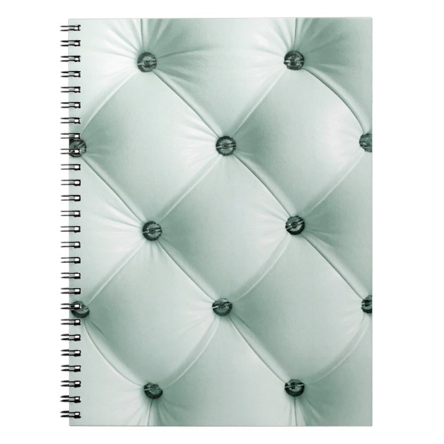 Cuaderno Textura de cuero blanco en abstracto de lujo, b (Frente)