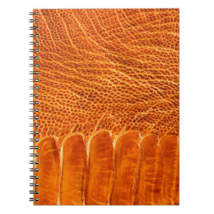 Cuaderno Textura de cuero de avestruz
