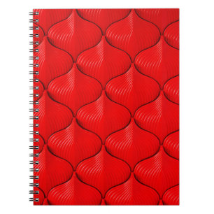 Cuaderno Textura de cuero del sofá rojo