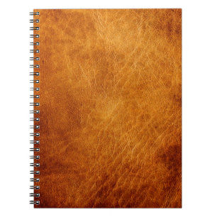 Cuaderno Textura de cuero marrón