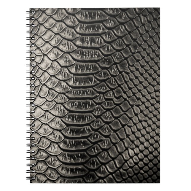 Cuaderno Textura de cuero negro, uso de fondo. (Frente)