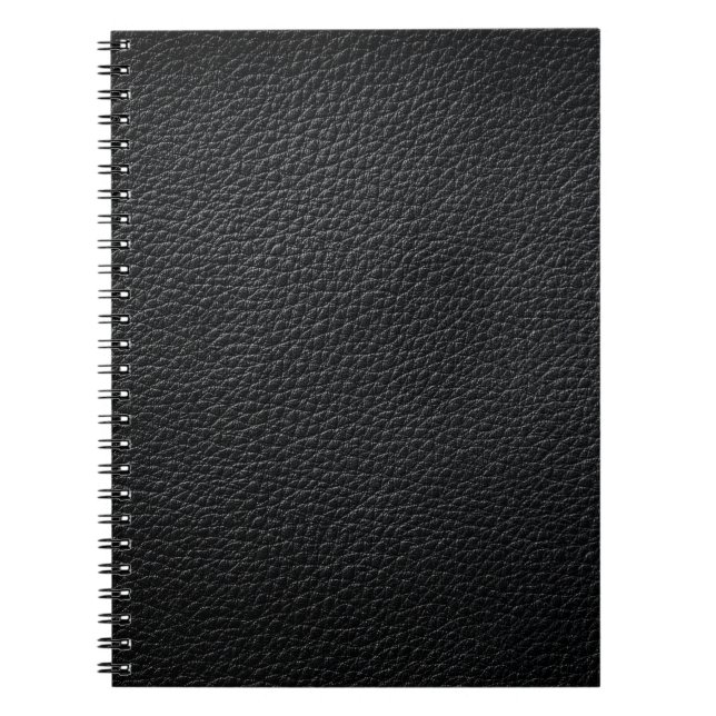Cuaderno Textura de cuero negro y cuero de fondo,textura (Frente)