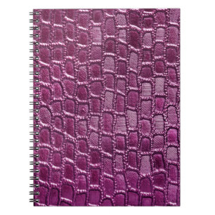 Cuaderno Textura de cuero púrpura