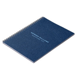 Cuaderno Textura de Denim Azul
