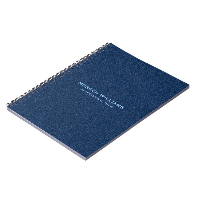 Cuaderno Textura de Denim Azul (Lado Izquierdo)