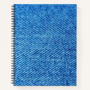 Cuaderno Textura de Denim Azul