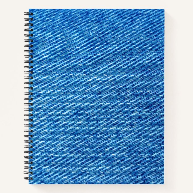 Cuaderno Textura de Denim Azul (Anverso)
