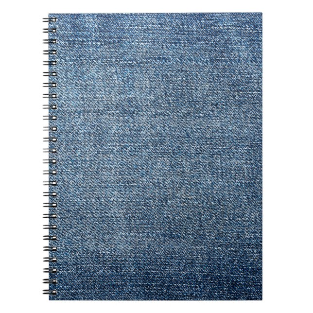 Cuaderno Textura de denim de Shabby para fondo. Jeans azule (Frente)