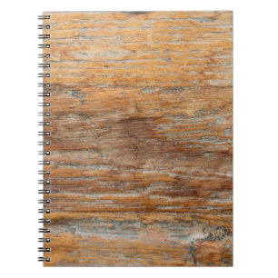 Cuaderno Textura de detalle abstracta de la vieja madera he