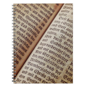 Cuaderno Textura de escritura de la página del libro de la 