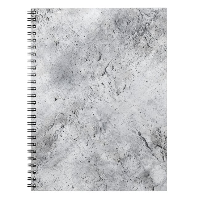 Cuaderno Textura de estuco de hormigón ligero con deterioro (Frente)