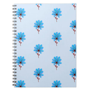 Cuaderno Textura de flores de patrón de fondo