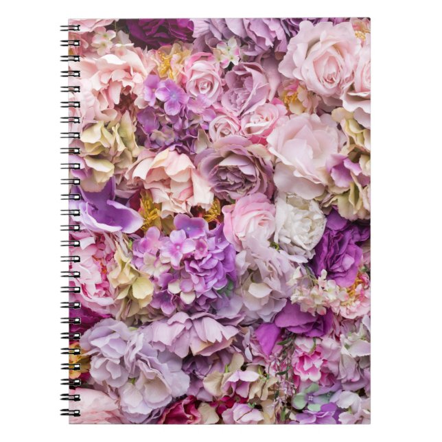 Cuaderno Textura de flores: escena Boda (Frente)